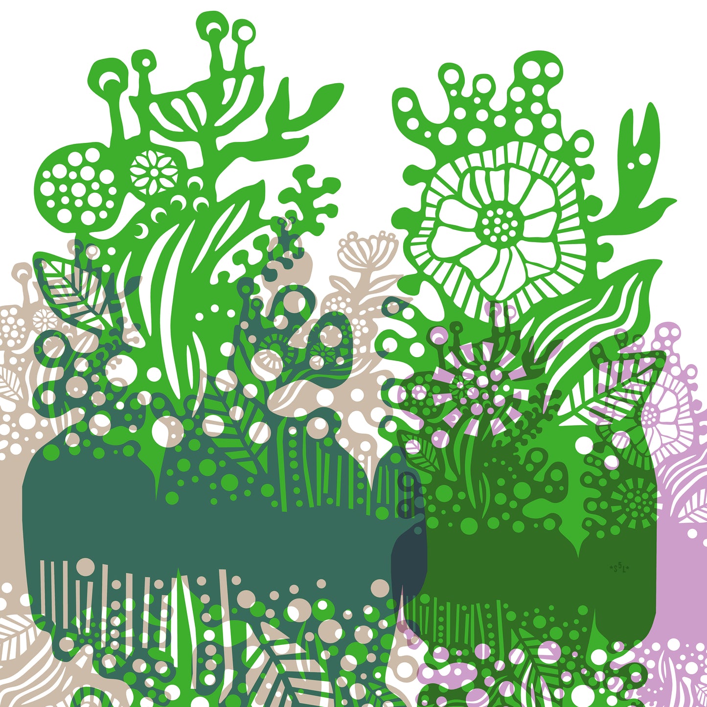 Kuddfodral 40x40 cm - Semper Viridis sommar