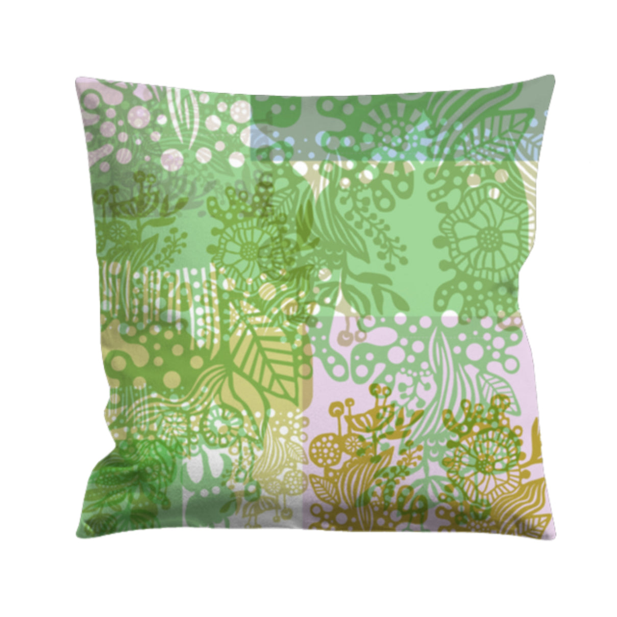 Semper Viridis - Cushion cover with unique print 65x65 cm
