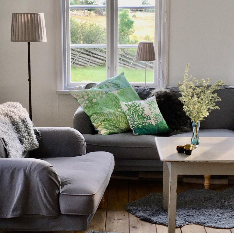 Semper Viridis - Cushion cover with unique print 65x65 cm