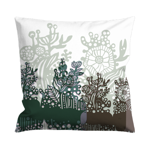 Semper Viridis - Cushion cover with unique print 40x40 cm