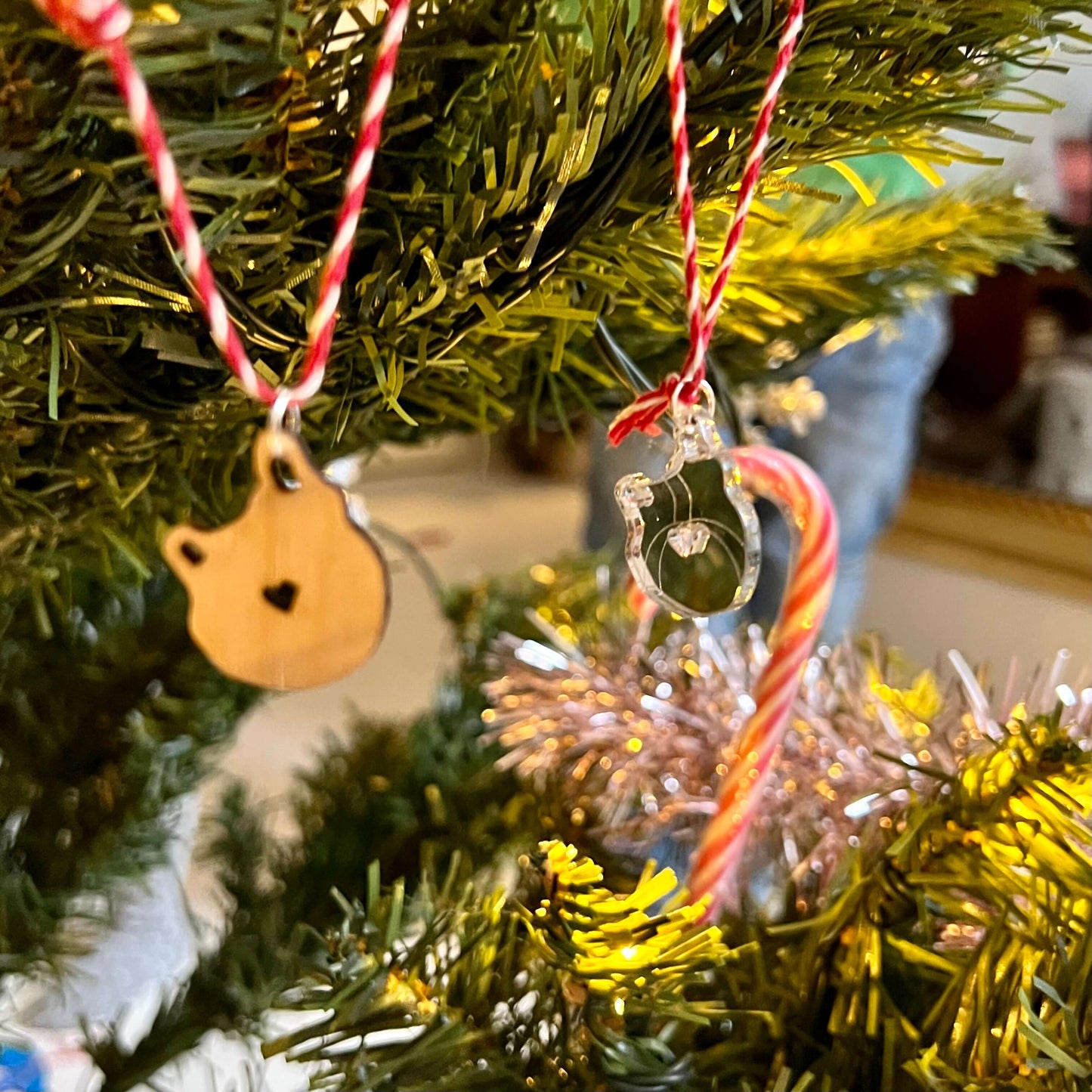 Angeldog - Christmas decoration silver 3-pack