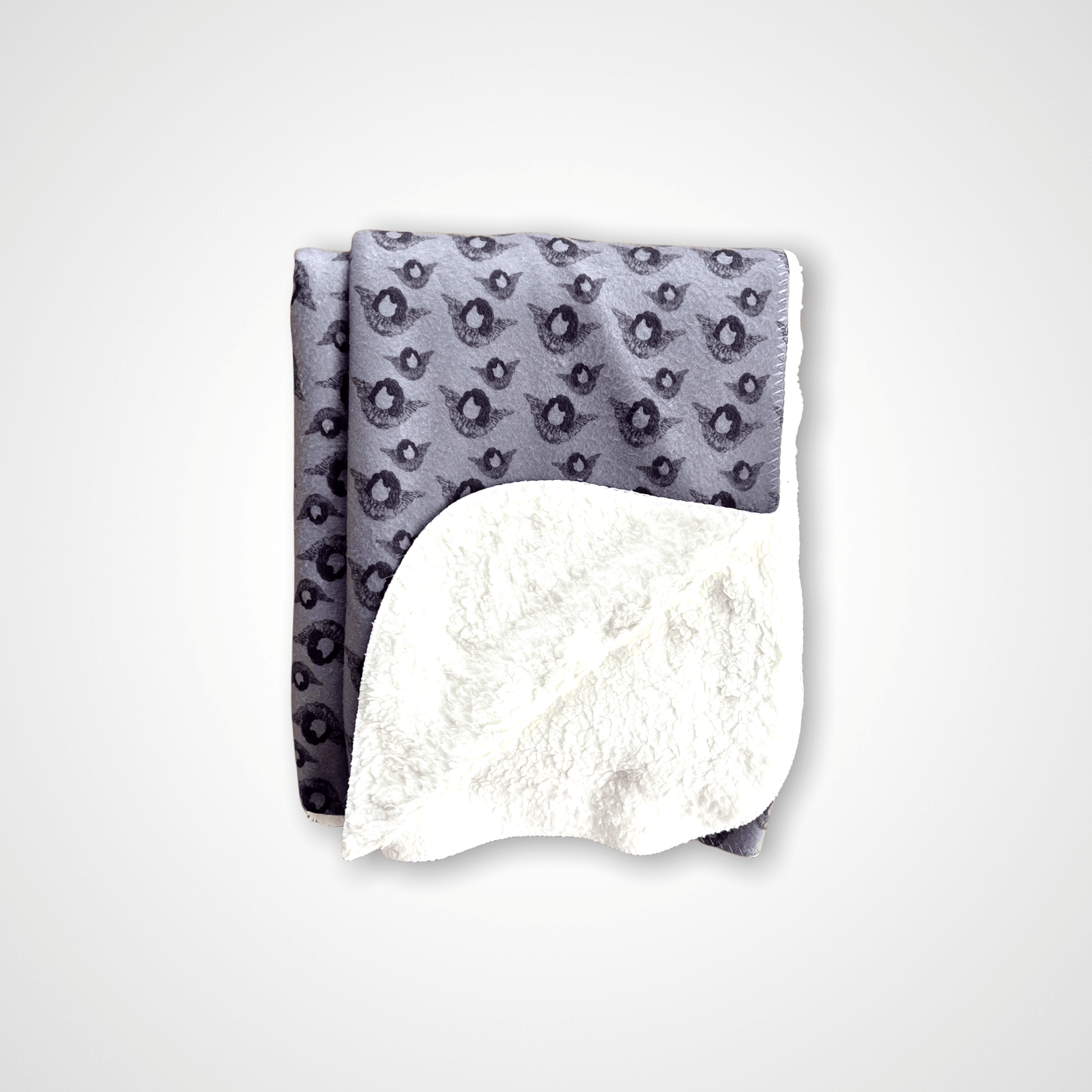 AngelDog - Sherpa Blanket (Gray Blue)