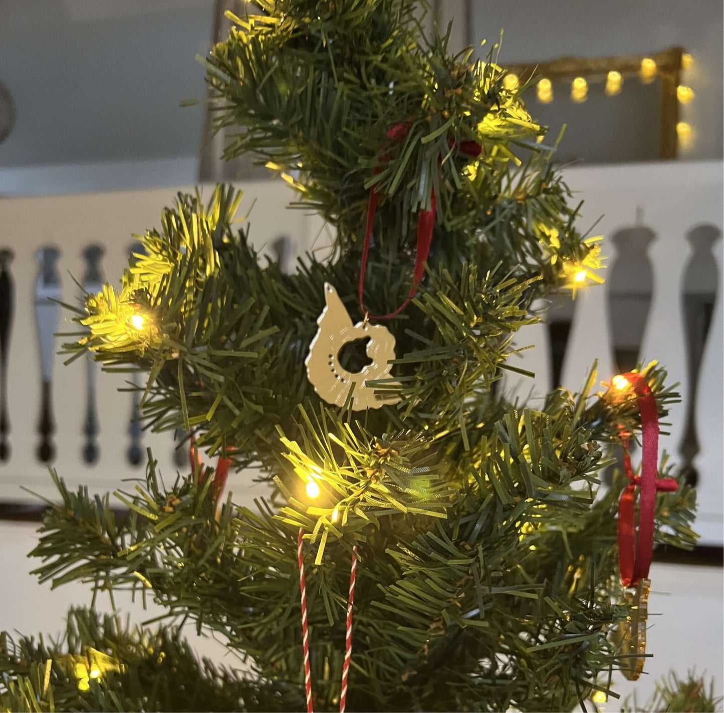 Angels exists - Christmas decoration gold 3-pack small