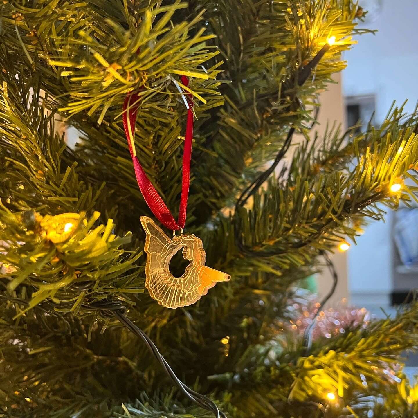 Angels exists - Christmas decoration gold 3-pack small