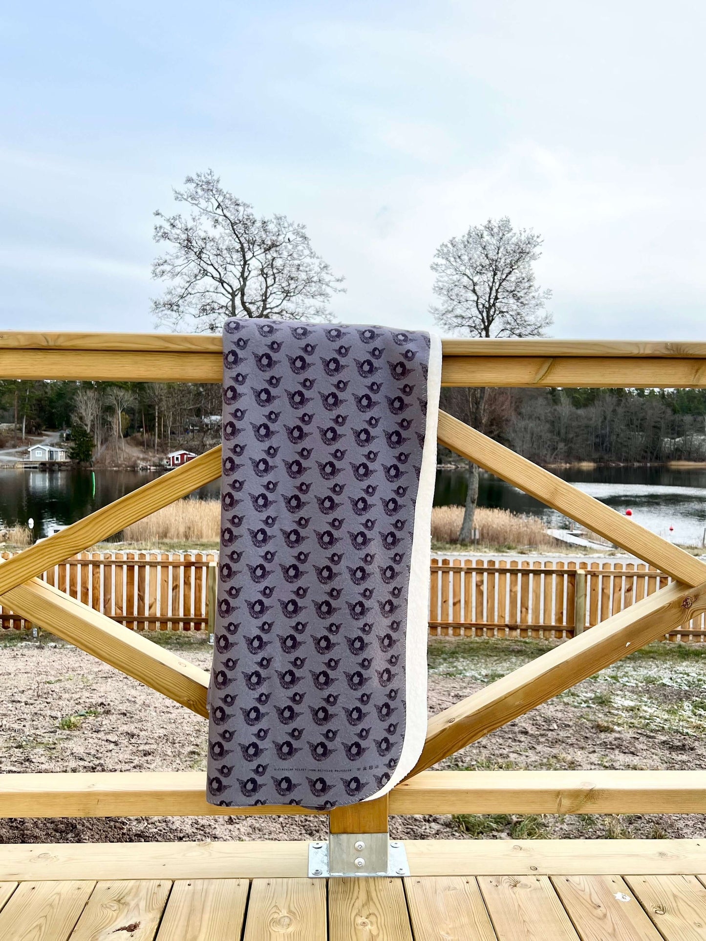 AngelDog - Sherpa Blanket (Gray Blue)