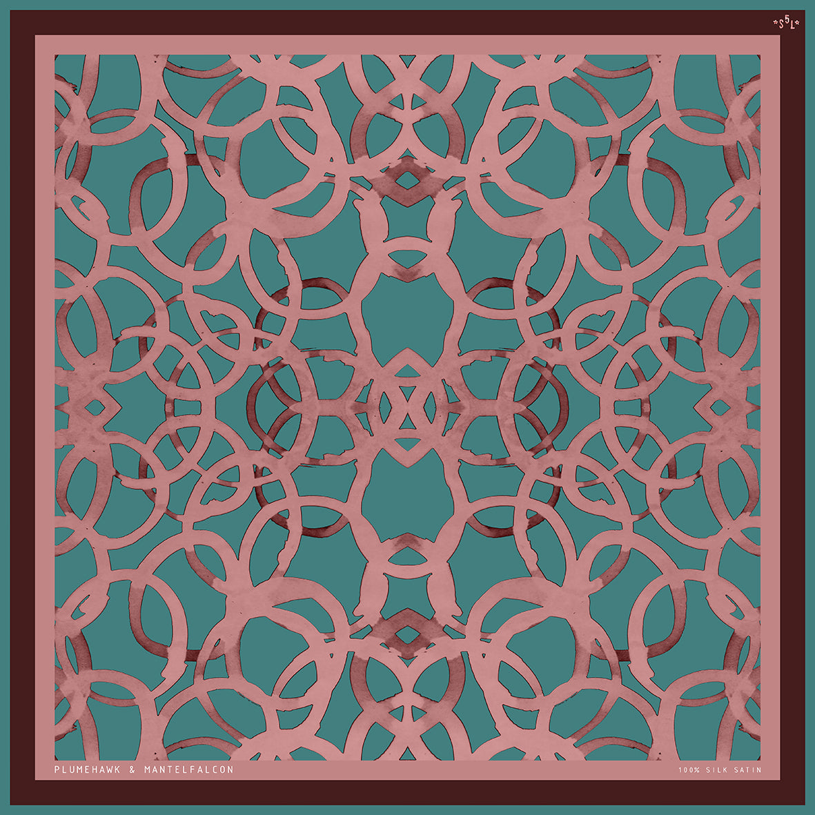 Plymhöken and Mantelfalken - Unique silk scarf 65 x 65 cm