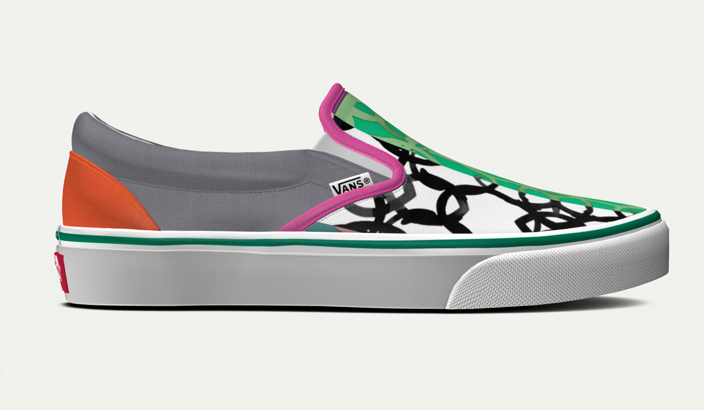 Slip-on Vans - Plymhöken och Mantelfalken