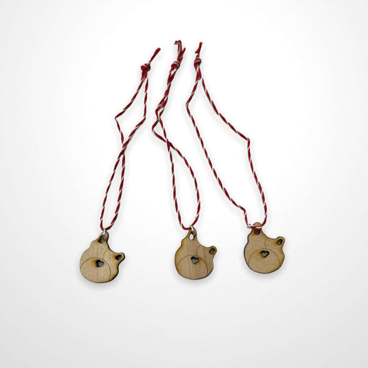 Angeldog - Christmas decoration wood 3-pack