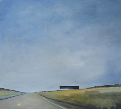 E4 towards Helsingborg - Oil painting on linen canvas