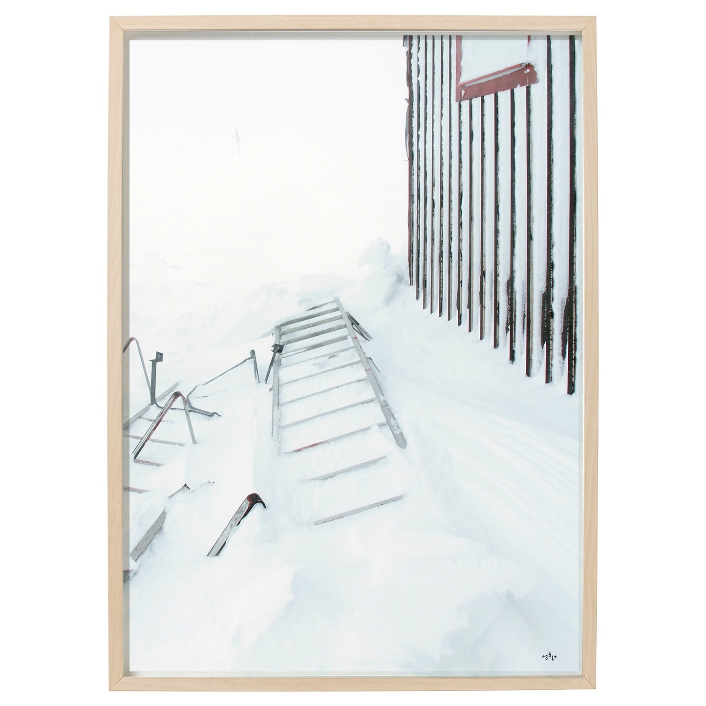 SNOW LADDER - Poster 50 x 70 cm