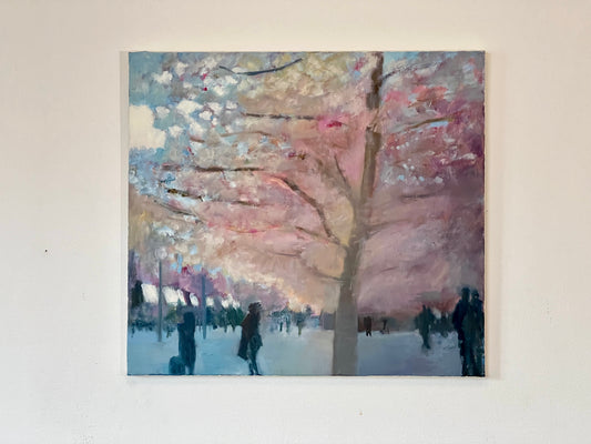 Kungsträdgården - Oil painting on linen canvas