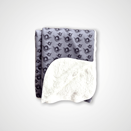 AngelDog - Sherpa Blanket (Gray Blue)